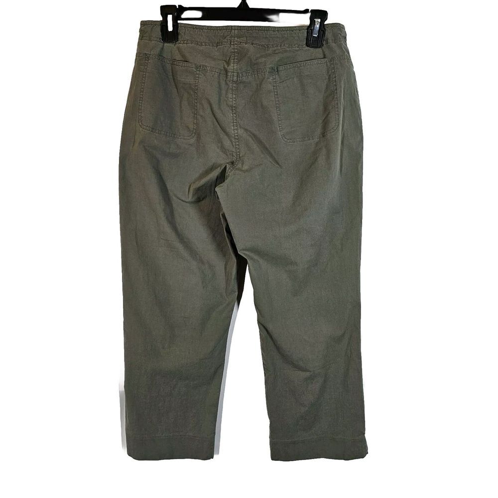 RALPH Ralph Lauren Vintage Capri Pants Pockets Logo Drawstring Green Cotton‎ 12 - Picture 2 of 16